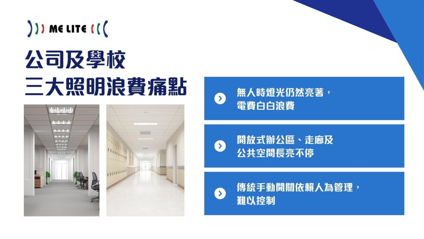 公司及學校三大照明浪費痛點