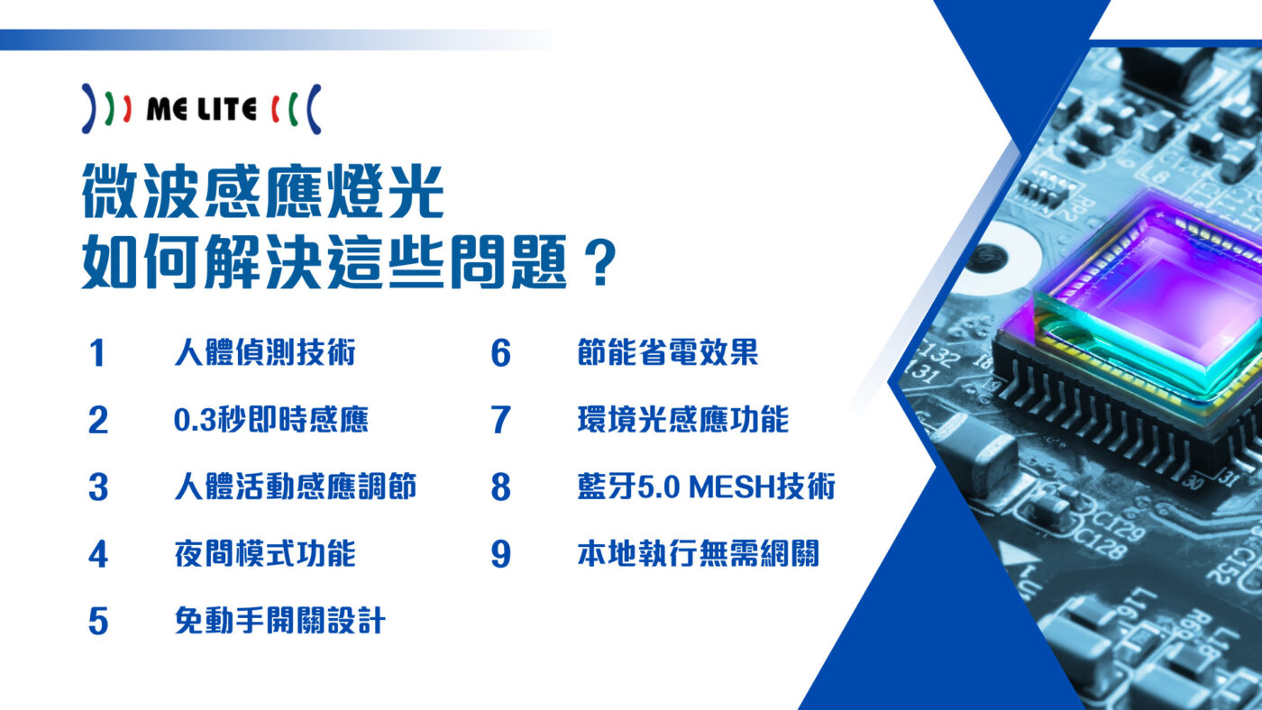 微波感應燈光如何解決這些問題?